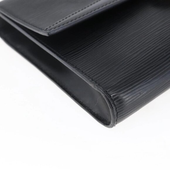 LOUIS VUITTON Epi Pochette Arche Shoulder Bag Black Noir - Picture 10 of 16
